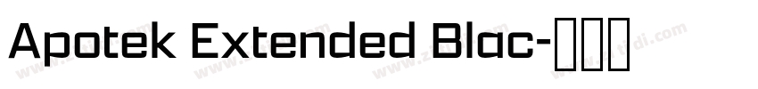 Apotek Extended Blac字体转换